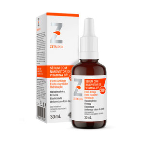 Sérum Facial Zeta Skin Nanovetor de Vitamina C 20% 30ml