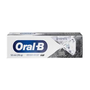 Creme Dental Oral-B 3D White Carvão Mineral Clean 70g