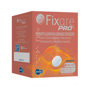 Suplemento Alimentar Fixare Pro+ Sabor Limão 60 Comprimidos Efervescentes