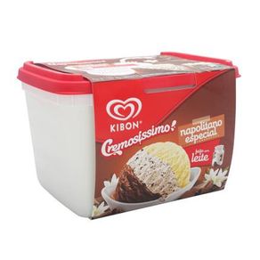 Sorvete Kibon Cremosíssimo Napolitano Especial 2L