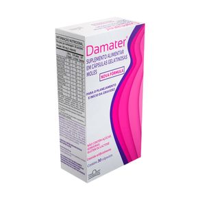 Suplemento Alimentar Damater 30 Cápsulas Gelatinosas Moles