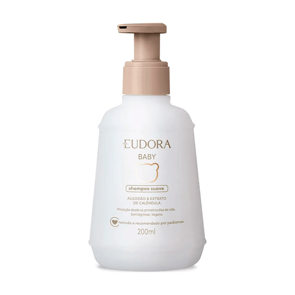 Shampoo Eudora Baby Algodão & Extrato de Calêndula 200ml