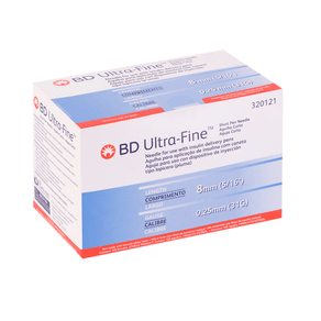 Agulha Descartável para Caneta de Insulina BD Ultra-Fine 8mm 100 Unidades
