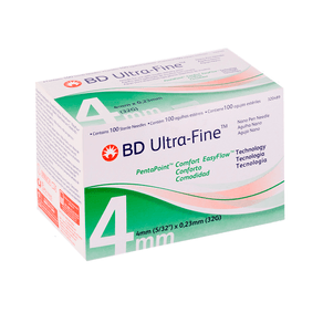 Agulha Descartável para Caneta de Insulina BD Ultra-Fine 4mm 100 Unidades