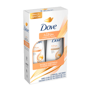 Kit Dove Nutrição + Fusão de Óleos Shampoo 350ml + Condicionador 175ml