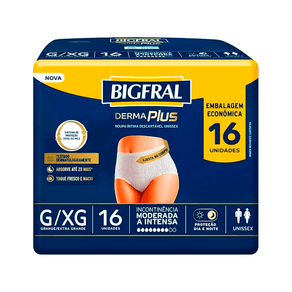 Roupa Íntima Bigfral Pants Premium G/XG 16 Unidades