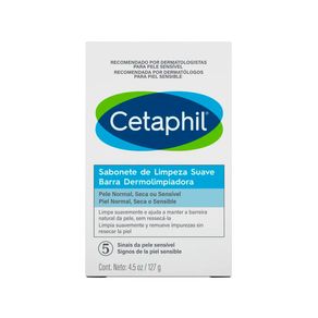 Sabonete Barra Dermolimpiadora Cetaphil Limpeza Suave 127g