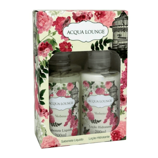 Kit Acqua Lounge Verbena Loção Hidratante 200ml + Sabonete líquido 200ml