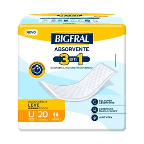 Absorvente 3 em 1 Bigfral 20 Unidades