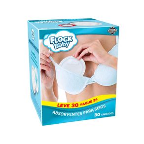 Absorventes Para Seios Flock Baby 30 Unidades