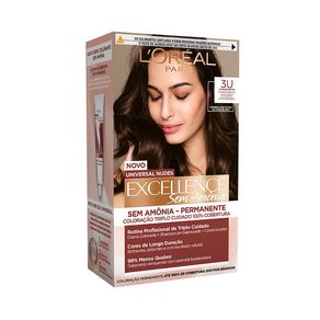 Tintura Imédia Excellence L'oréal Paris Sem Amônia 3U Castanho Escuro Universal
