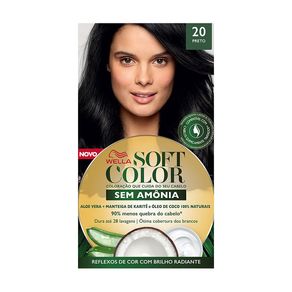 Tintura Soft Color Wella Sem Amônia Preto 20