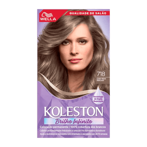 Coloração Koleston Brilho Infinito Louro Médio Perola 718