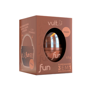 Iluminador Vult Fun 3 em 1 Dourado Radiante 6,5g