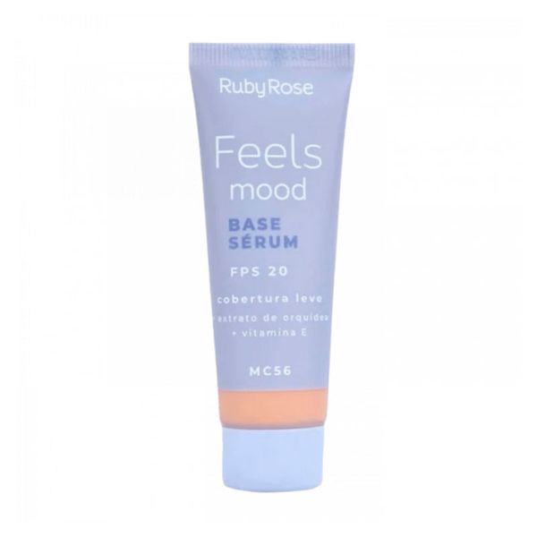 Base Sérum Facial Ruby Rose Feels Mood FPS20 Cor MC56