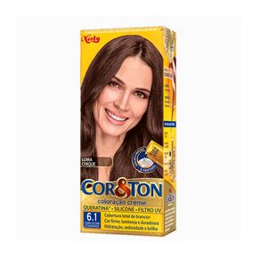 Coloração Cor&Ton Creme Niely 6.1 louro Escuro Acinzentado