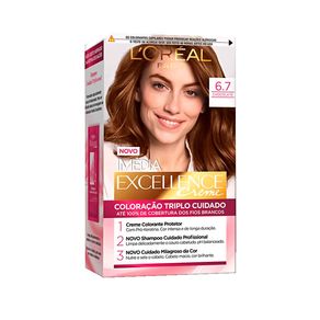 Coloração Imédia Excellence L'Oreal Creme 6.7 Chocolate