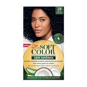 Tintura Soft Color Wella Sem Amônia Preto Azulado 28