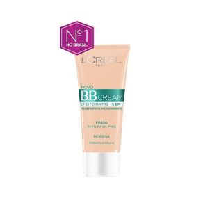 BB Cream L'Oréal Efeito Matte 5 em 1 FPS50 Cor Morena 30g