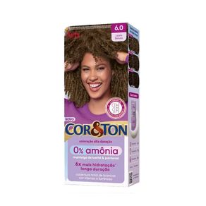 Coloração Alta Duração Cor&ton 0% Amônia Louro Escuro 6.0