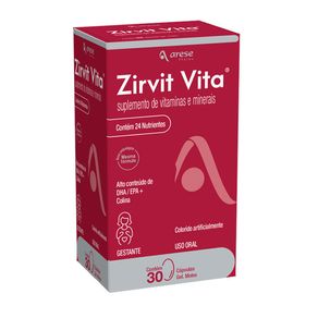 Suplemento de Vitaminas e Minerais Zirvit Vita 30 Cápsulas Moles