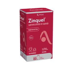 Suplemento Alimentar Zinquel Suspensão Oral Sabor Coco 60ml + Dosador