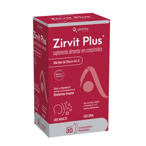 Suplemento Alimentar Zirvit Plus 30 Comprimidos Revestidos