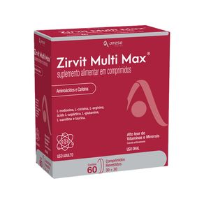 Suplemento Alimentar Zirvit Multi Max 30 Comprimidos Revestidos