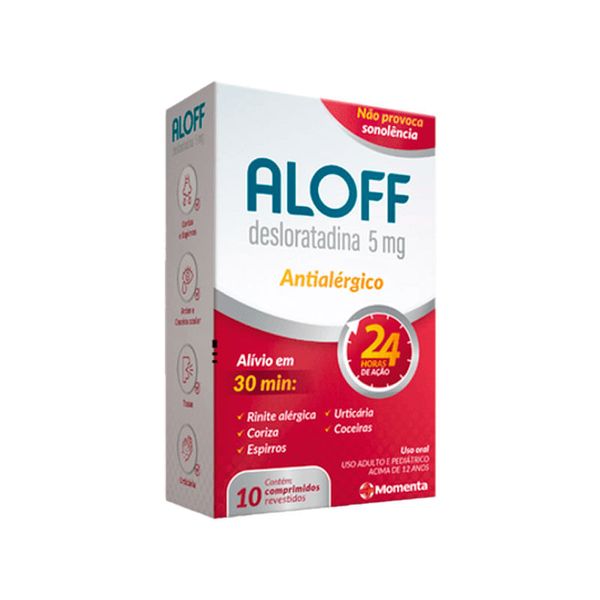 Aloff 5mg 10 Comprimidos Revestidos