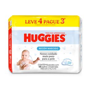 Toalhas Umedecidas Huggies Recém Nascido 192 Unidades