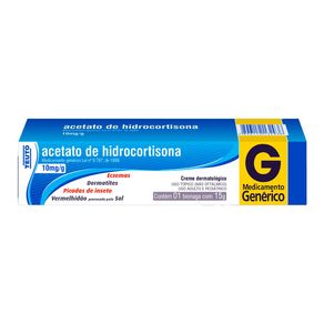 Acetato de Hidrocortisona 10mg/g Teuto Creme Dermatológico 15g