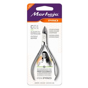 Alicate para Cutículas Merheje Pro Inox