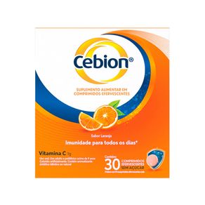 Suplemento Alimentar Cebion Sabor Laranja 30 Comprimidos Efervescentes