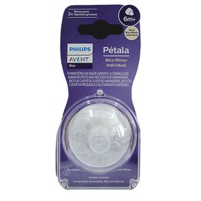 Bico de Mamadeira Philips Avent Pétala Líquidos Grossos 6M+ 2 Unidades