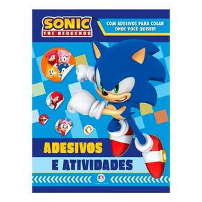 Livro Sonic Adesivos e Atividades 1 Unidade