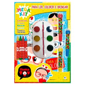 Livro Turma da Mônica Mega Kit Para Ler, Colorir e Brincar 1 Unidade