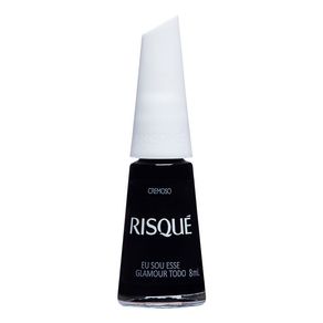 Esmalte Preto Cremoso Risqué Eu Sou Esse Glamour Todo 8ml
