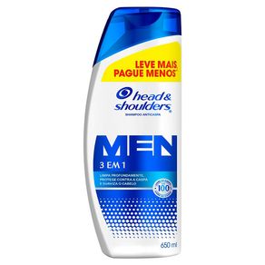 Shampoo Anticaspa Head & Shoulders Men 3 em 1 650ml