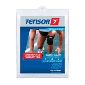 Joelheira de Compressão Tensor Cor Preta Tamanho G 1 Par