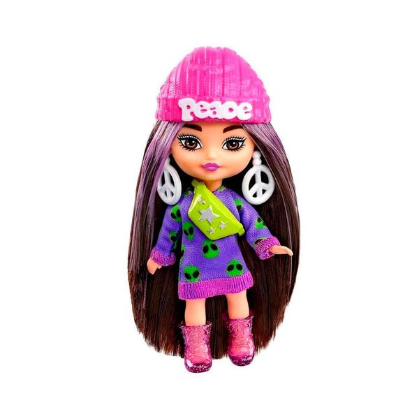 Boneca Barbie Mini Extra c/ Acessório 8cm