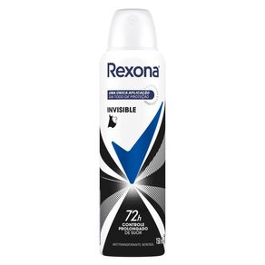 Desodorante Antitranspirante Aerosol Rexona Invisible 72h 150ml