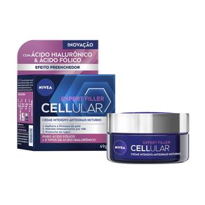 Creme Facial Antissinais Nivea Cellular Expert Filler Noite 49g