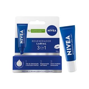 Hidratante Labial Nivea 3 em 1 Regenerador 10g