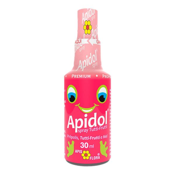 Apidol Spray Sabor Própolis, Tutti-Frutti e Mel 30ml
