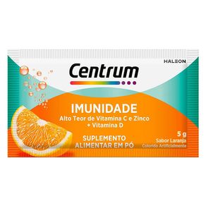 Suplemento Alimentar Centrum Imunidade Solução em Pó Efervescente Sabor Laranja 5g 1 Envelope