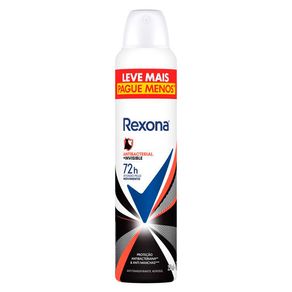 Desodorante Antitranspirante Aerosol Rexona Antibacterial + Invisible 250ml
