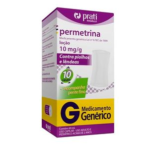 Permetrina 10mg/g Prati-Donaduzzi Loção 60ml + Pente Fino