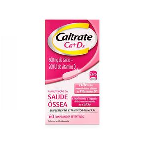 Suplemento Vitamínico Caltrate Ca+D3 600mg+200UI 60 Comprimidos Revestidos