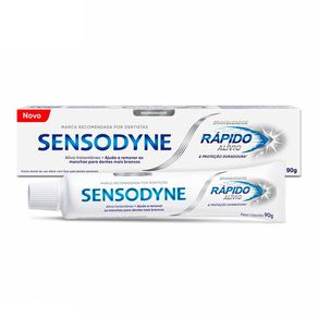 Creme Dental Sensodyne Rápido Alívio e Proteção Duradoura 90g