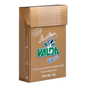 Pastilhas Valda Classic Sabor Mentol, Eucaliptol E Timol 24G preço